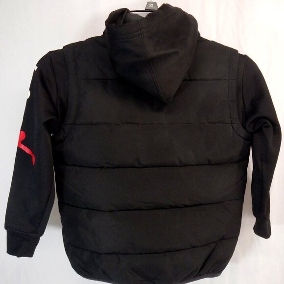 Kid Jordan Jump Man Zip Up Puffer Jacket Hoodie Vest Therma-Fit Jacket 4-5 years - Picture 2 of 12